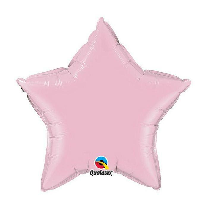 BALLON ALUMINIUM AIR FILL ÉTOILE ROSE PERLE 9" 23 CM QUALATEX®,Farfouil en fÃªte,Ballons