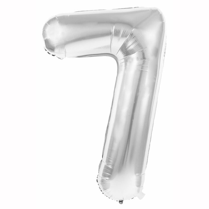 Ballon mylar argent chiffre 7 - 36 cm,Farfouil en fÃªte,Ballons