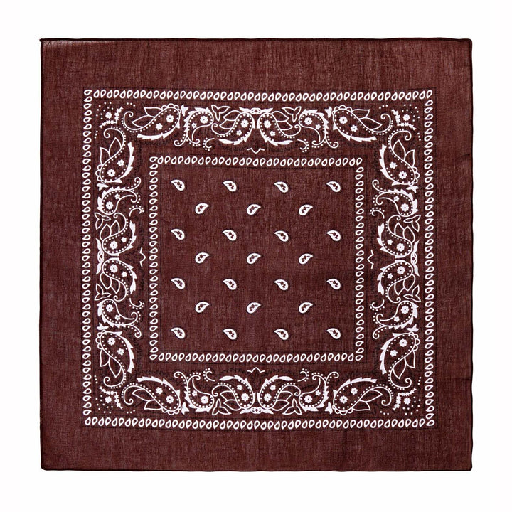 Bandana western marron 55 x 55 cm,Farfouil en fÃªte,Cravates, Noeuds papillons