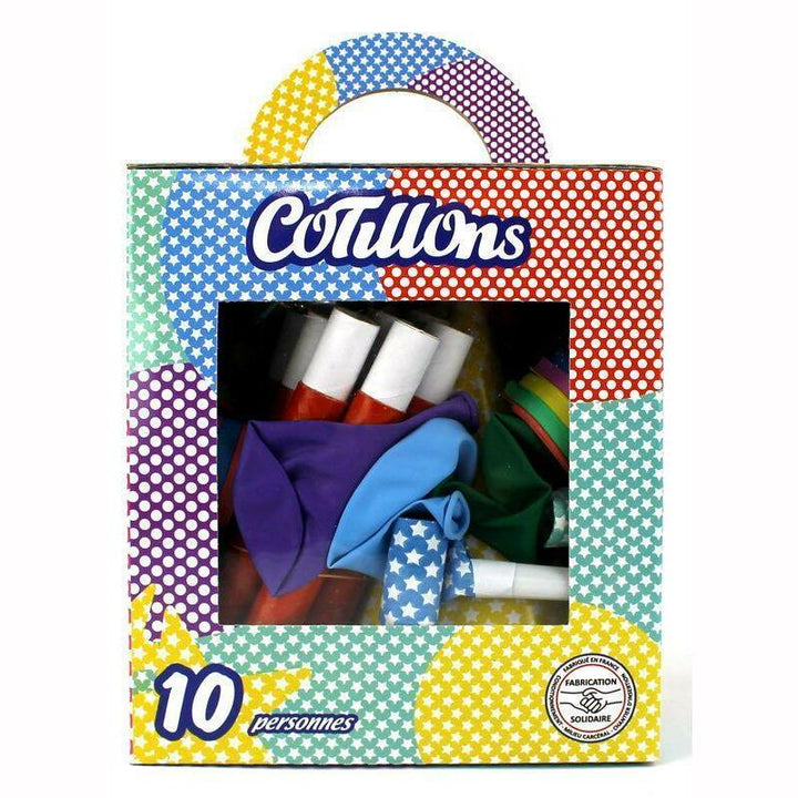 Boite de cotillons 10 personnes Happy Color,Farfouil en fÃªte,Cotillons, serpentins, sans gênes, confettis