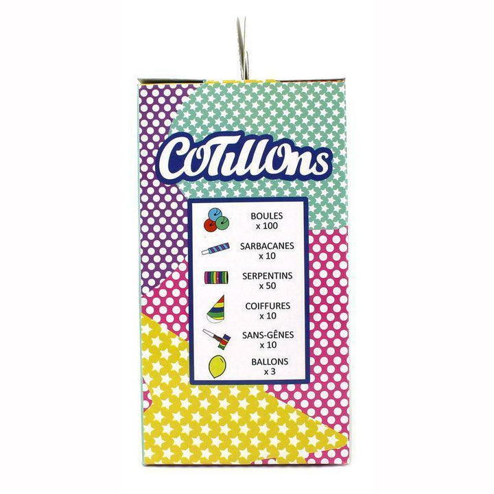 Boite de cotillons 10 personnes Happy Color,Farfouil en fÃªte,Cotillons, serpentins, sans gênes, confettis