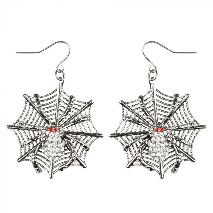 Boucles d'oreilles en métal arachnée,Farfouil en fÃªte,Bijoux