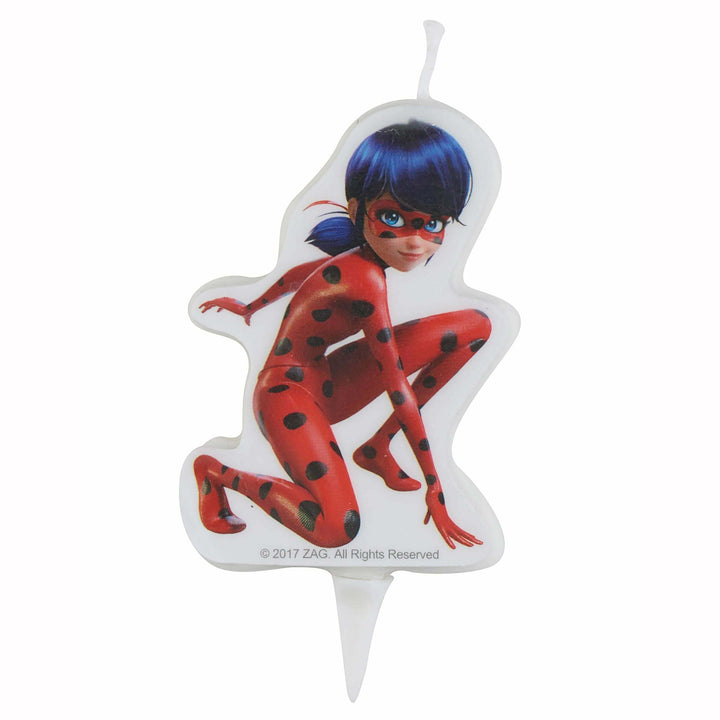 Bougie d'anniversaire Ladybug Miraculous™,Farfouil en fÃªte,Bougies, bougeoirs, photophores