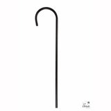 Charlot black plastic cane 80 cm