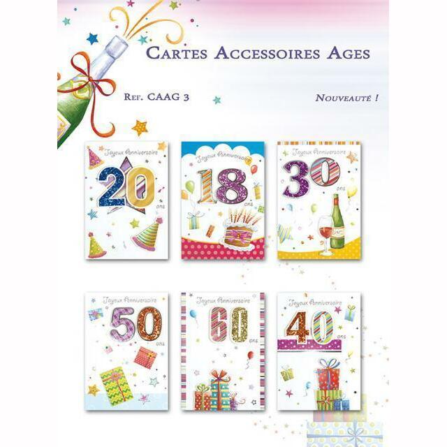 CARTE AGE 18 20 30 40 50 60,Farfouil en fÃªte,Cadeaux anniversaires festifs et rigolos