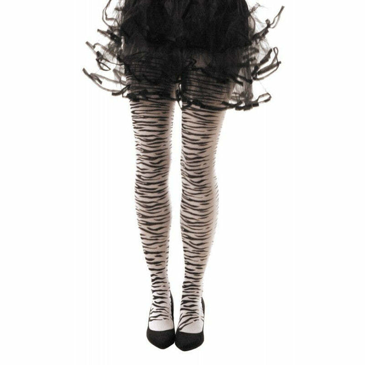 Collants à motif zèbre,Farfouil en fÃªte,Collants, bas, chaussettes, guêtres