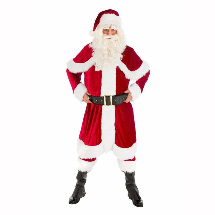 Costume de père noël Américain haut de gamme 6 pièces,Farfouil en fÃªte,Déguisements