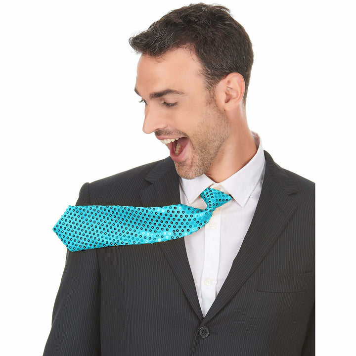 Cravate à sequins turquoise,Farfouil en fÃªte,Cravates, Noeuds papillons