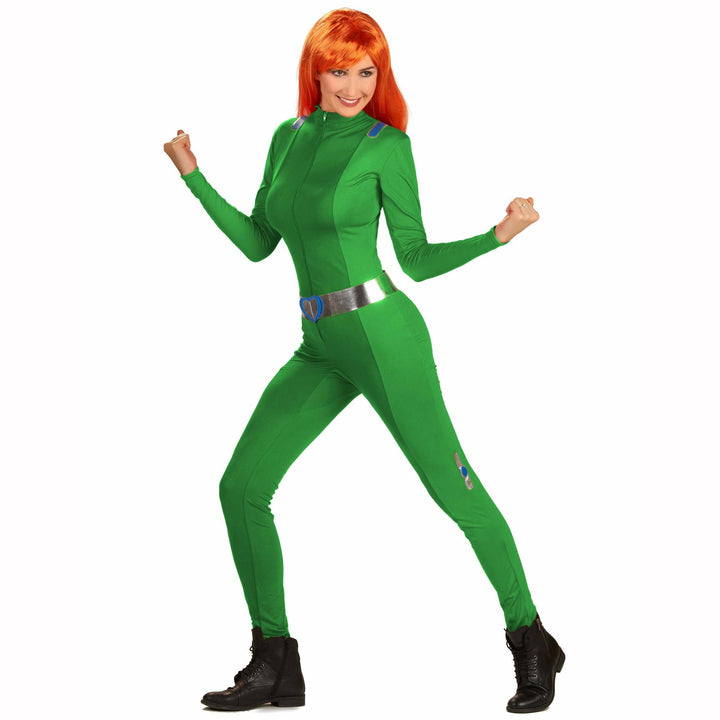 Déguisement adulte Totally Spies™ vert Sam femme,Farfouil en fÃªte,Déguisements