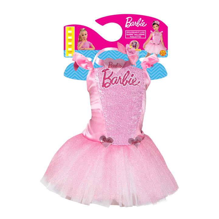 Déguisement enfant luxe Barbie™ Ballerine paillettes,Farfouil en fÃªte,Déguisements