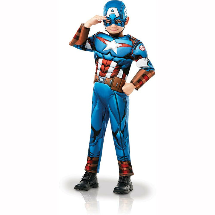 Déguisement enfant luxe Captain America™ Série animée sur cintre carton,Farfouil en fÃªte,Déguisements