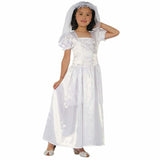 White bride child costume