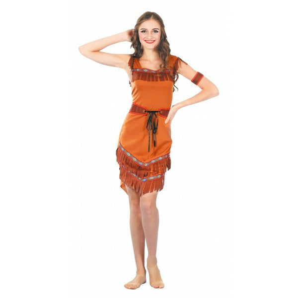 NET TOYS Déguisement Indienne Squaw Costume pour Enfant Pocahontas Costume  de Fille Indian Girl Robe Lady Grand Chef Déguisement de Carnaval Western