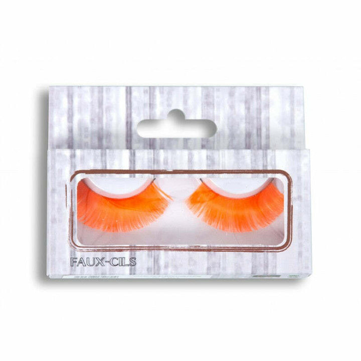 Faux cils néon - Orange fluo,Farfouil en fÃªte,Effets spéciaux pour déguisements