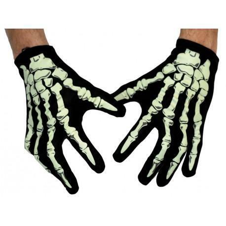 Gants squelette phosphorescents adulte,Farfouil en fÃªte,Gants