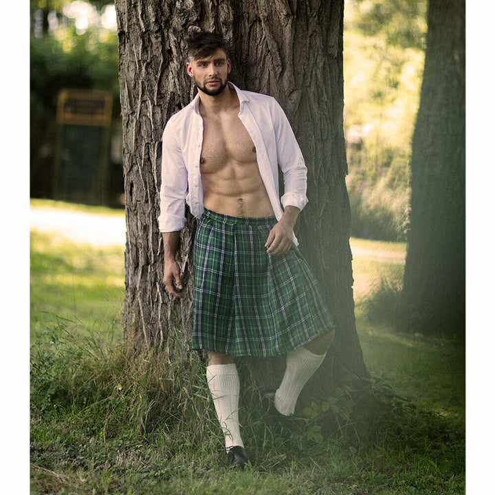 Kilt / jupe écossaise verte homme,Farfouil en fÃªte,Jupes, tutus, jupons