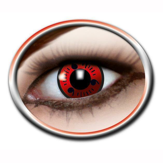 LENTILLES ITACHI ROUGE 12 MOIS ZOELIBAT,Farfouil en fÃªte,Lentilles de contact