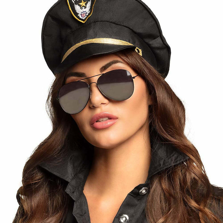 Lunettes de police miroir,Farfouil en fÃªte,Lunettes