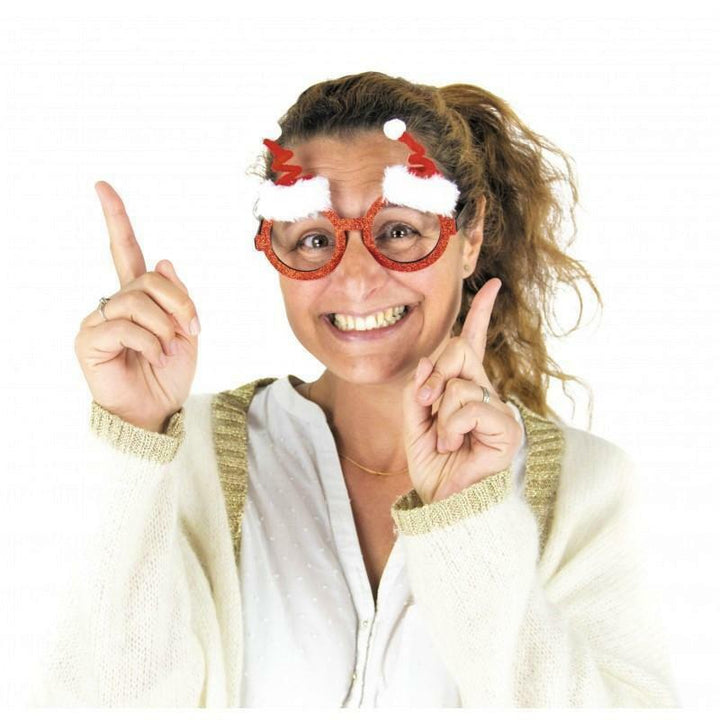 Lunettes pailletées bonnets de Noël,Farfouil en fÃªte,Lunettes