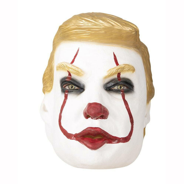 MASQUE INTÉGRAL EN LATEX TRUMPY LE CLOWN ADULTE,Farfouil en fÃªte,Masques