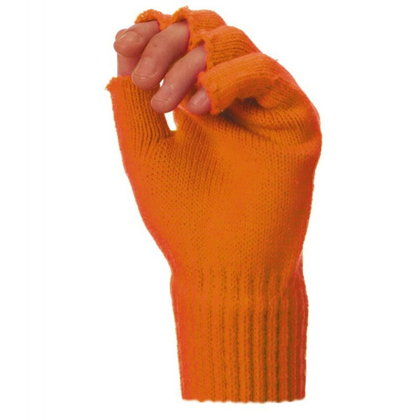 Mitaines courtes tricot - Orange fluo,Farfouil en fÃªte,Gants