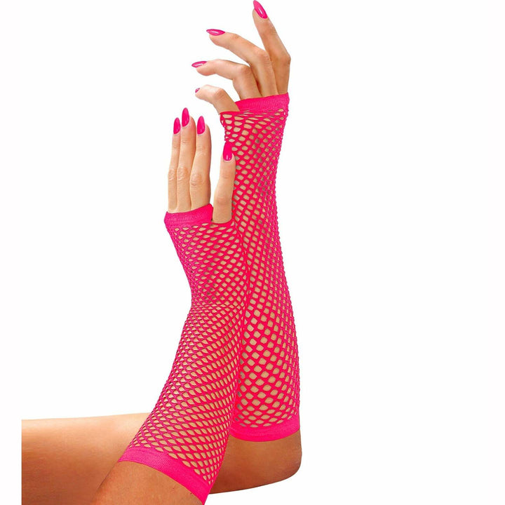 Mitaines longues fluo 1er prix - Rose,Farfouil en fÃªte,Gants