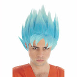 Perruque adulte Sangoku Super Saiyan blue Dragon Ball Super™ licence officielle