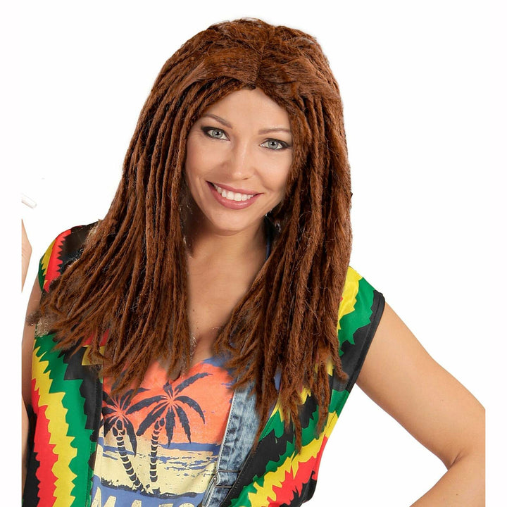 Perruque rasta avec deadlocks - Marron,Farfouil en fÃªte,Perruque