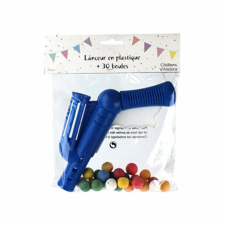 Pistolet lanceur + 30 boules 1er prix,Farfouil en fÃªte,Cotillons, serpentins, sans gênes, confettis