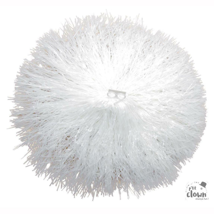 Pompon en plastique 110gr - Blanc,Farfouil en fÃªte,Accessoires de déguisement