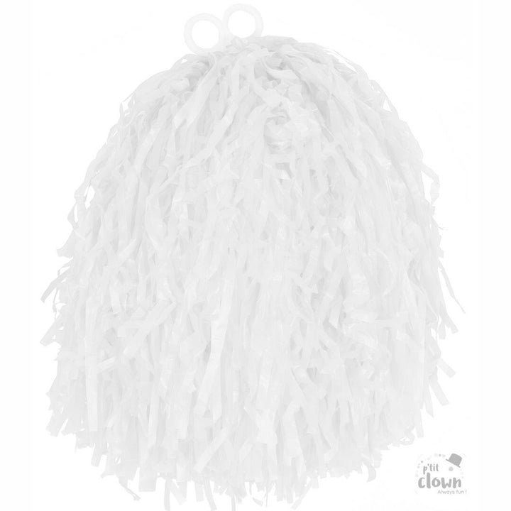 Pompon en plastique 110gr - Blanc,Farfouil en fÃªte,Accessoires de déguisement