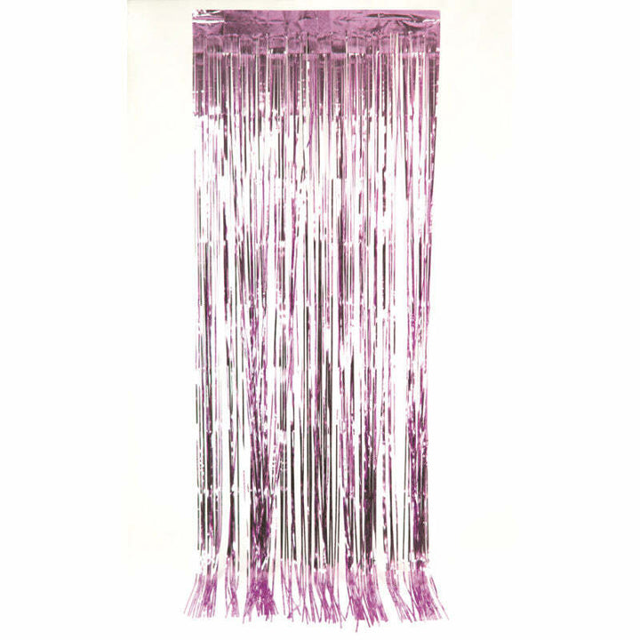 Rideau brillant rose clair 92 x 250 cm,Farfouil en fÃªte,Pompons, suspensions