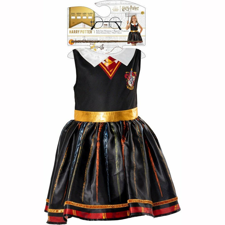 Robe luxe enfant + baguette et lunettes Gryffondor Harry Potter™,Farfouil en fÃªte,Déguisements