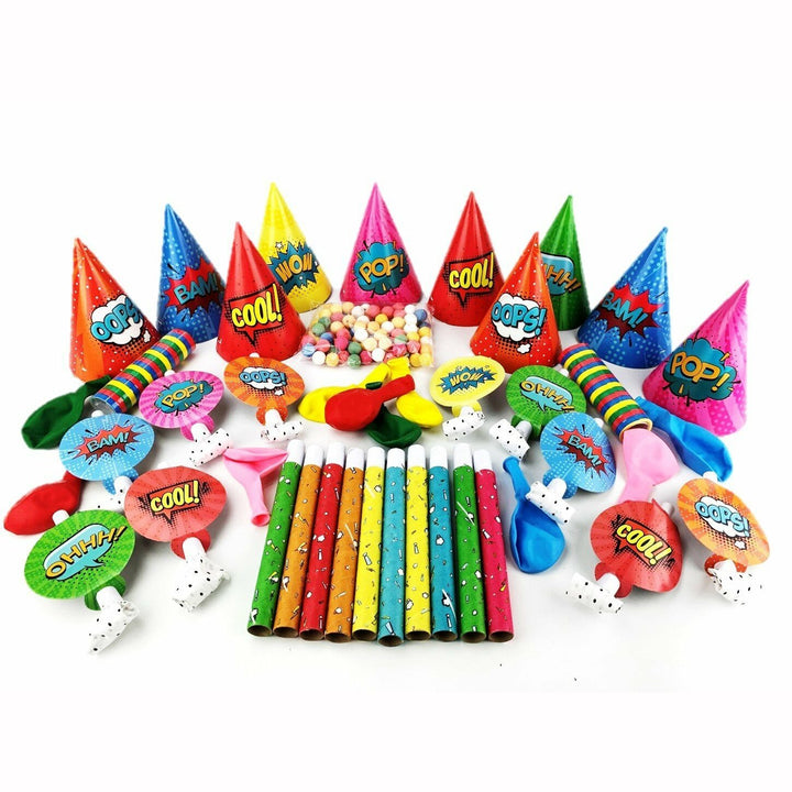 Sachet de cotillons 10 personnes Pop,Farfouil en fÃªte,Cotillons, serpentins, sans gênes, confettis