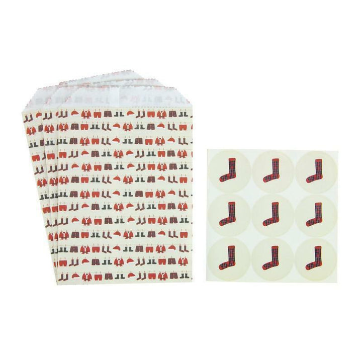 SACHET PAPIER NOËL X25,Farfouil en fÃªte,A definir