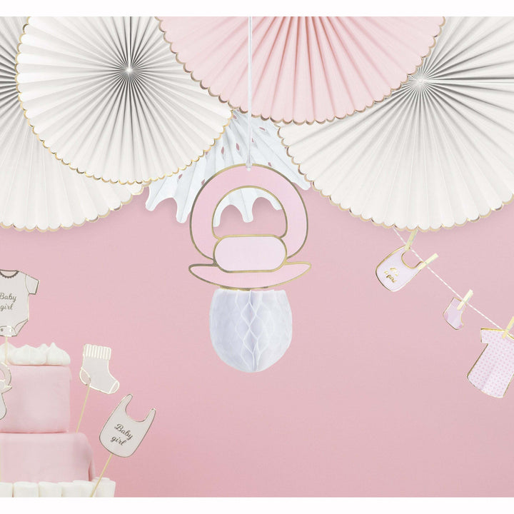 Tétine alvéolée rose Baby pink,Farfouil en fÃªte,Pompons, suspensions