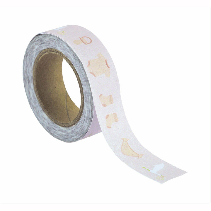 Washi tape / rouleau adhésif Baby Pink,Farfouil en fÃªte,Rubans, bolducs