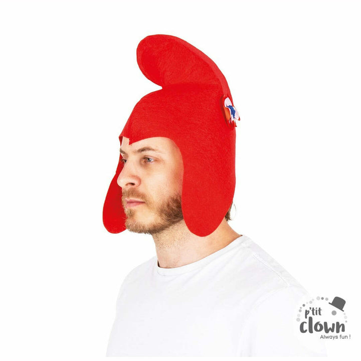 Bonnet phrygien en feutrine rouge avec cocarde 59 cm,Farfouil en fÃªte,Chapeaux