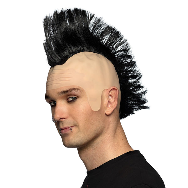 Perruque punk crête homme